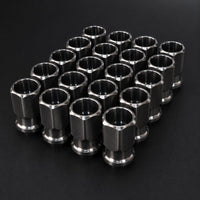 M14×1.5 mm Titanium Open GR5 21mm Raw Finish Wheel Lug Nuts Set (Pack of 20pcs)