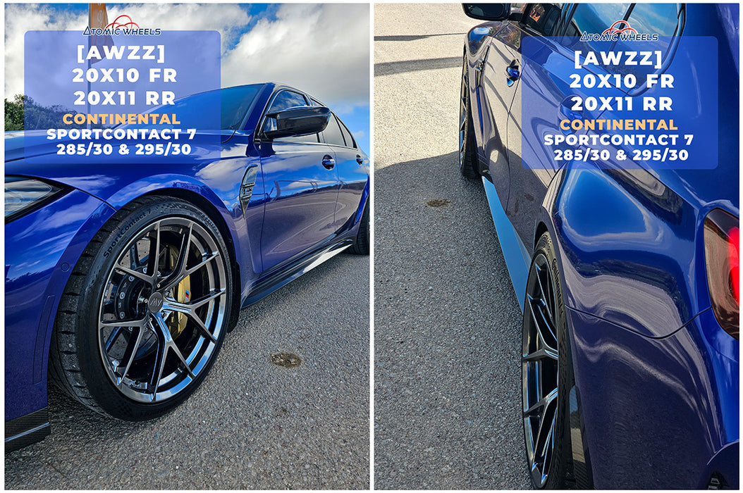 AWZZ for BMW M2/M3/M4 20x11" +14 Titan