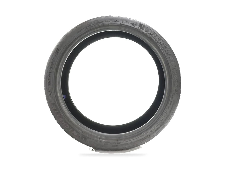 Michelin Pilot Sport All Season 4 tire only, side profile on white background
