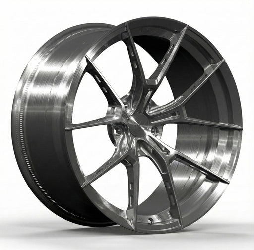 AWS for BMW M5 20x9.5 Inch +22 Offset Forged Wheels Gloss Brushed Black