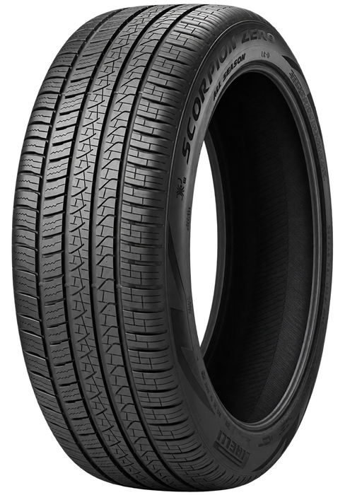 Pirelli Scorpion Zero All Season — Model illustration edited with AI to remove the wheel. Sidewall markings may vary by selected size