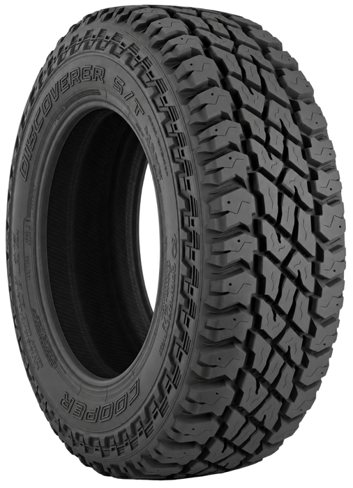 Cooper Discoverer S/T MAXX — Model illustration edited with AI to remove the wheel and illustrate the selected sidewall lettering color. Sidewall markings may vary by selected size