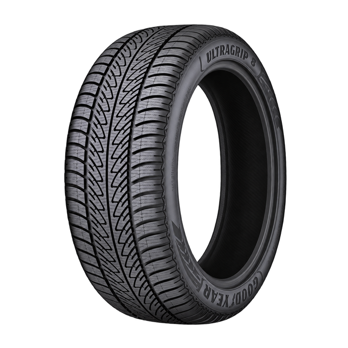 Goodyear Ultra Grip 8 Performance — Model illustration edited with AI to remove the wheel. Sidewall markings may vary by selected size