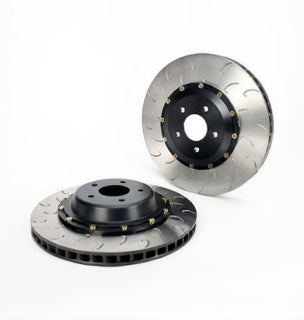 Atomic Wheels two-piece brake rotor with curved slots