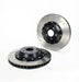 Atomic Wheels two-piece brake rotor with curved slots