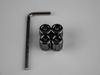 Atomic Wheels black locking valve stem caps - set of 4 with installation tool (valve-Black2.webp)