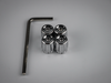 Atomic Wheels silver locking valve stem caps - set of 4 with installation tool (valve-Silver-2.webp)