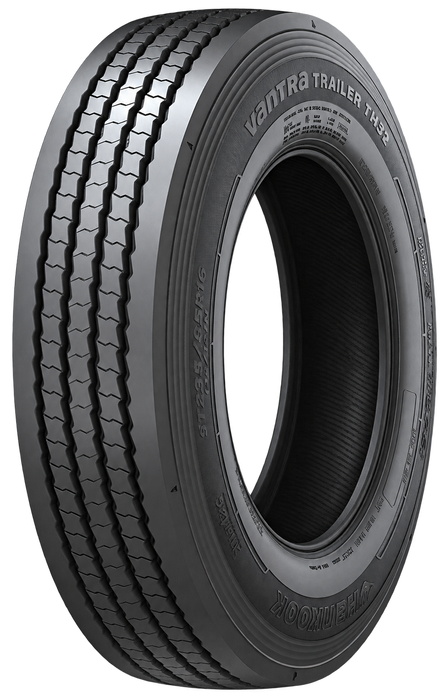 Hankook Vantra Trailer TH31 — Model illustration edited with AI to remove the wheel. Sidewall markings may vary by selected size