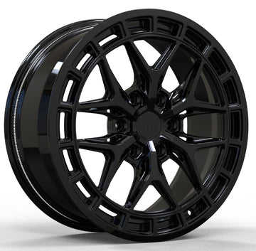AW09 for Tesla Cybertruck 20x9 Inch +55 Offset Forged Wheels Gloss Black